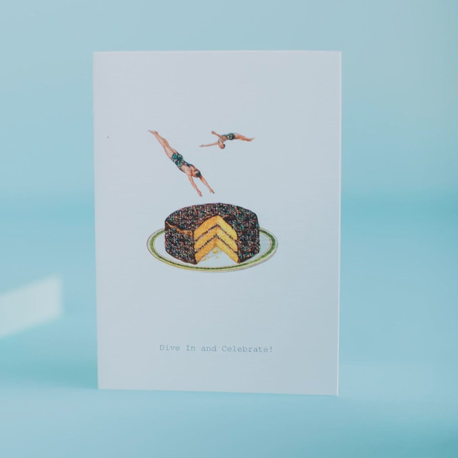 DIVE IN AND CELEBRATE GREETING CARD