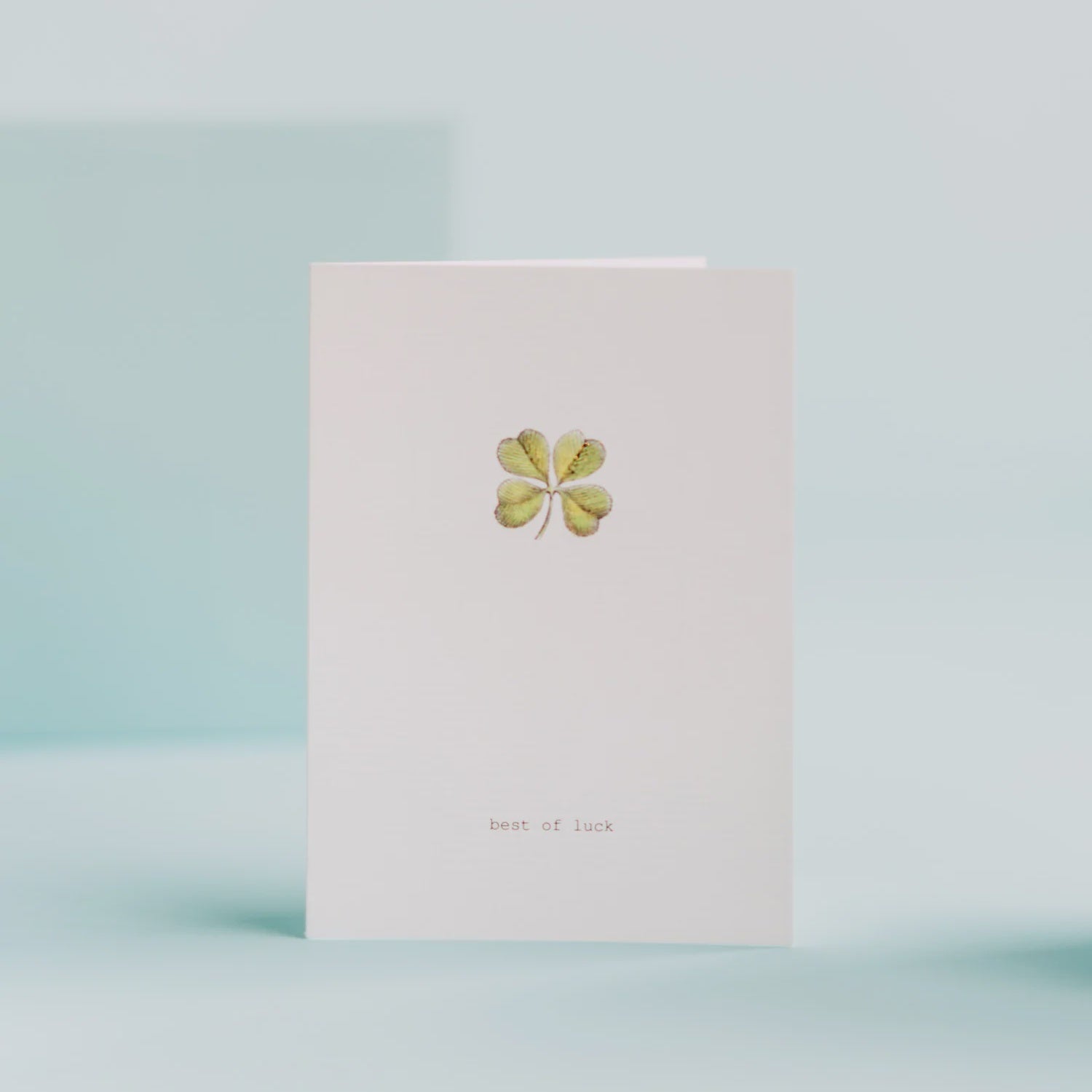 Good Luck Clover Greeting Card