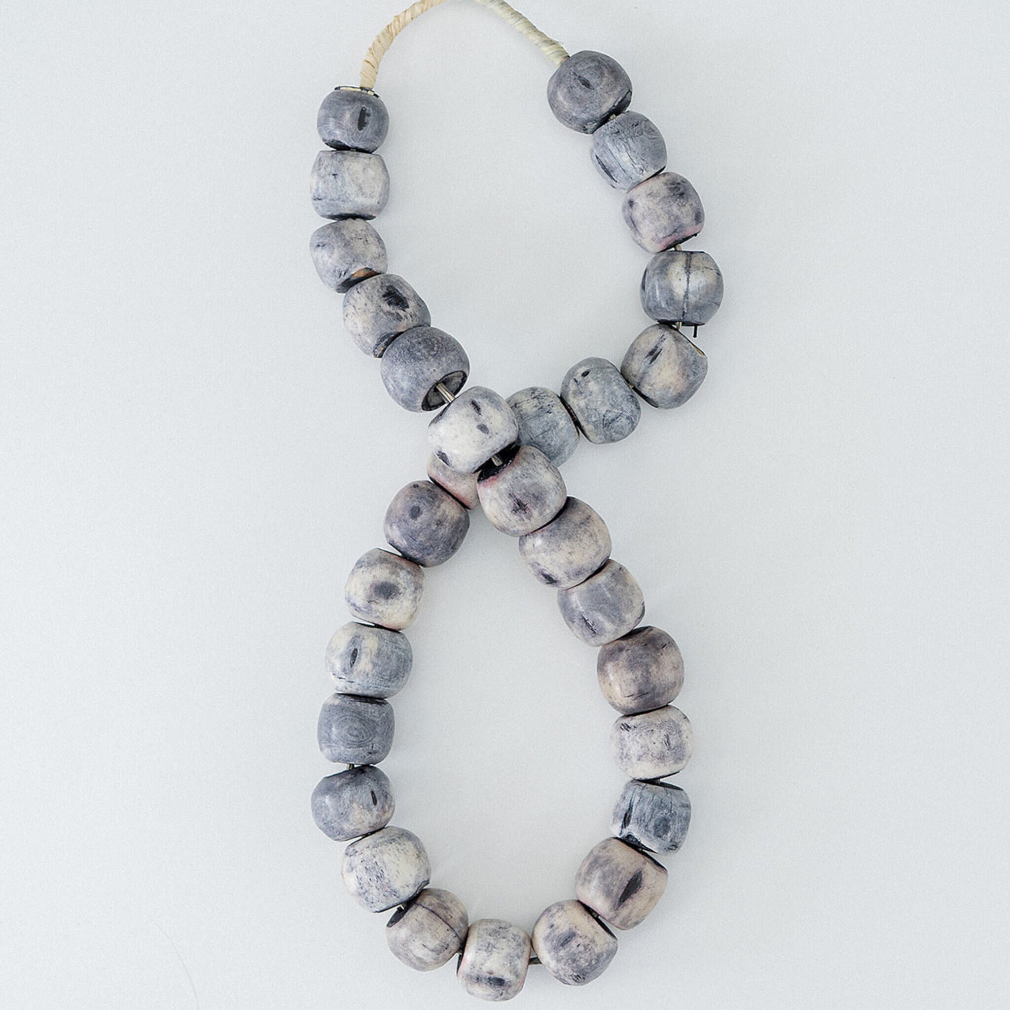 Grey/Blue Bone Beads