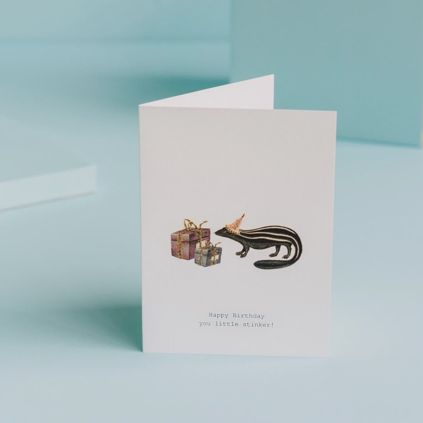 Happy Birthday Little Stinker Greeting Card