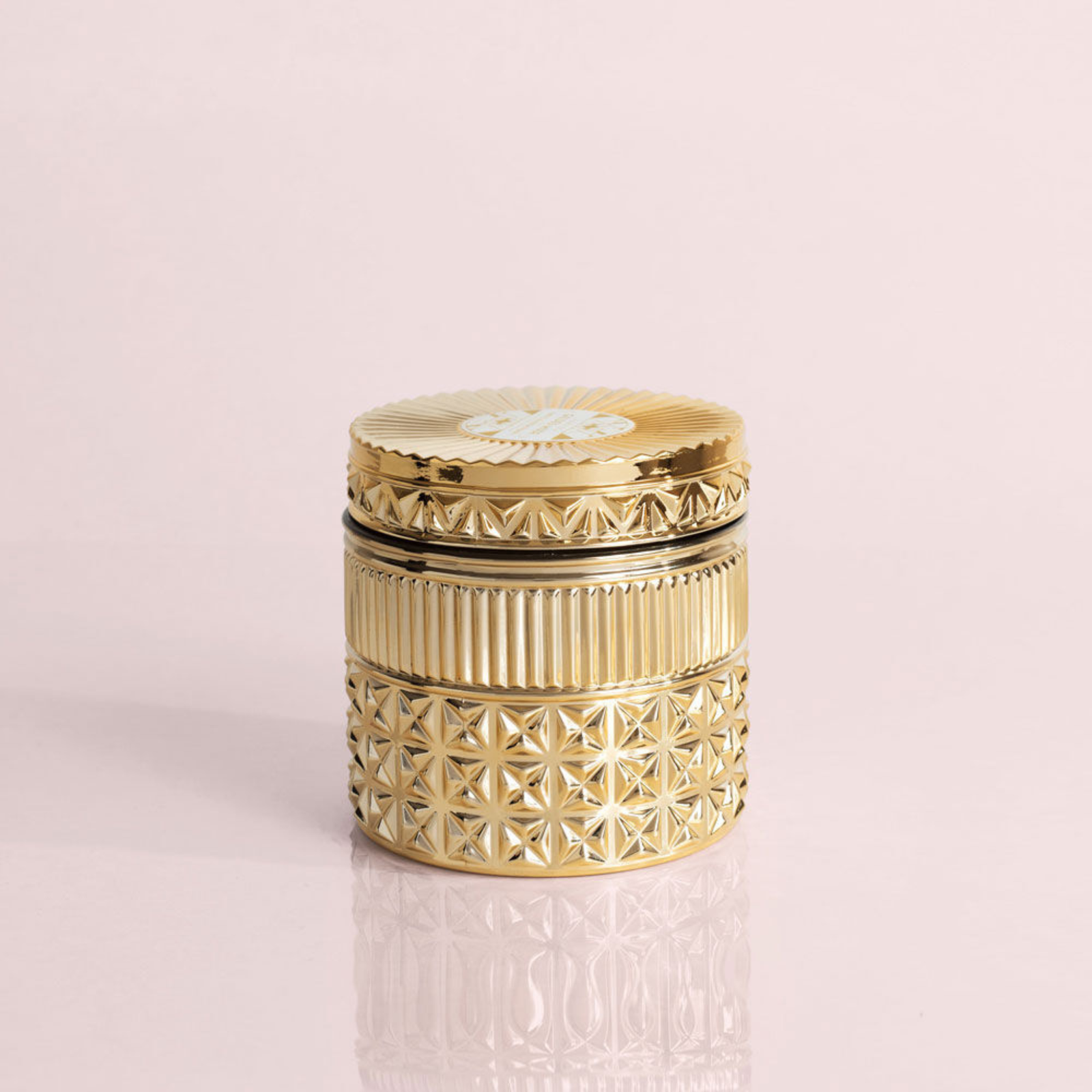 Exotic Blossom & Basil Gilded Faceted Jar