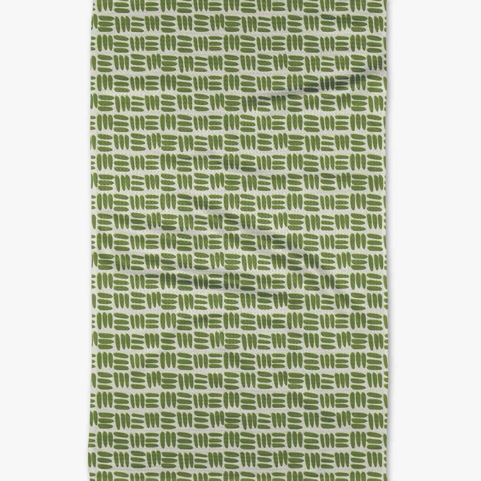 Grass Hatch Geometry Tea Towel